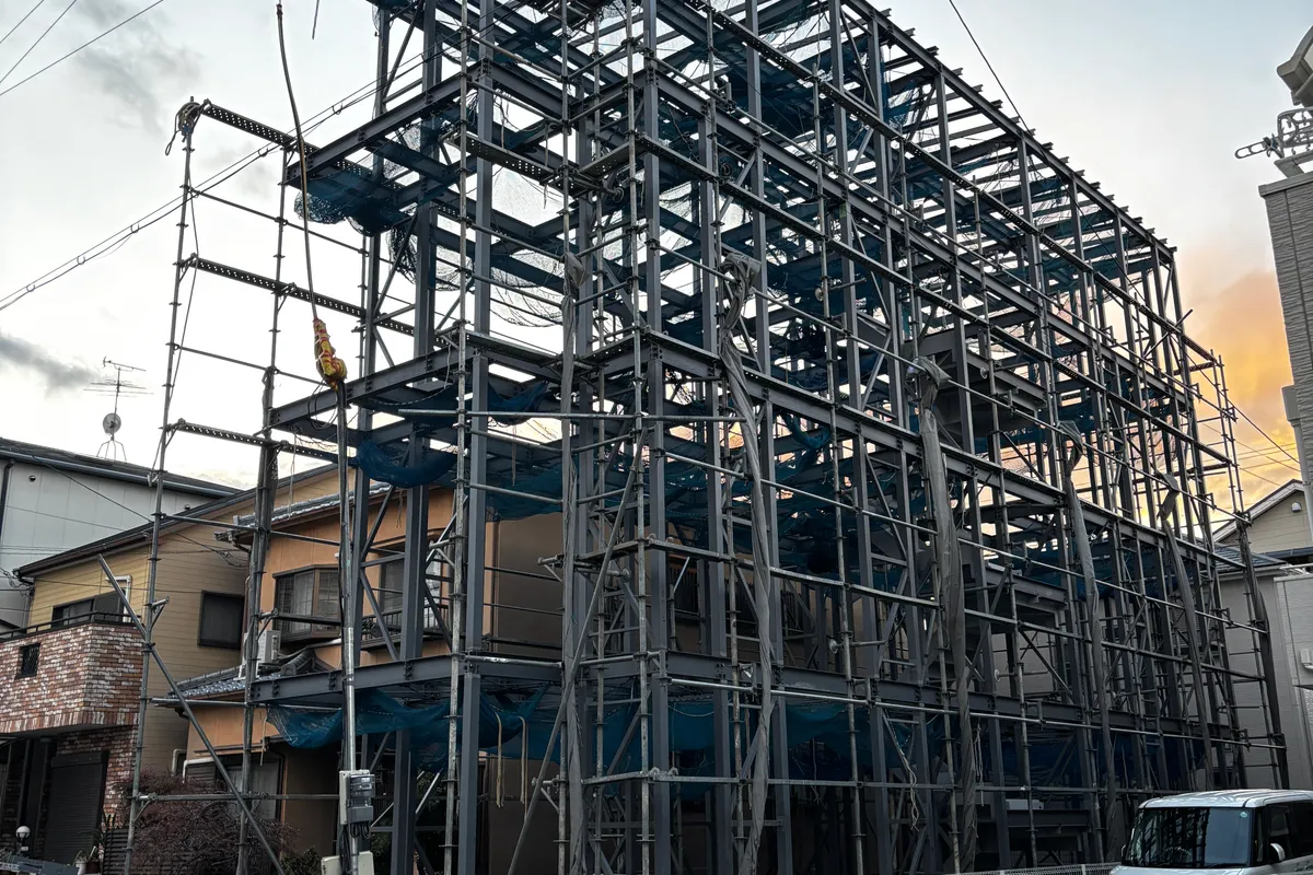 施工現場の外観風景